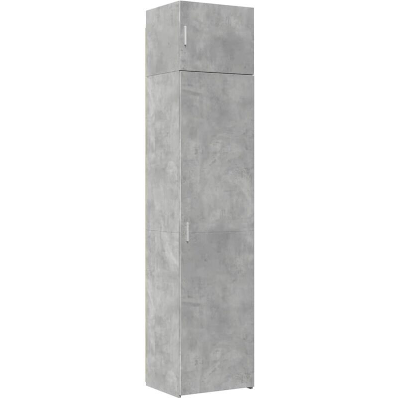 Vidaxl - Armoire de rangement mince gris béton 50x42,5x225 cm