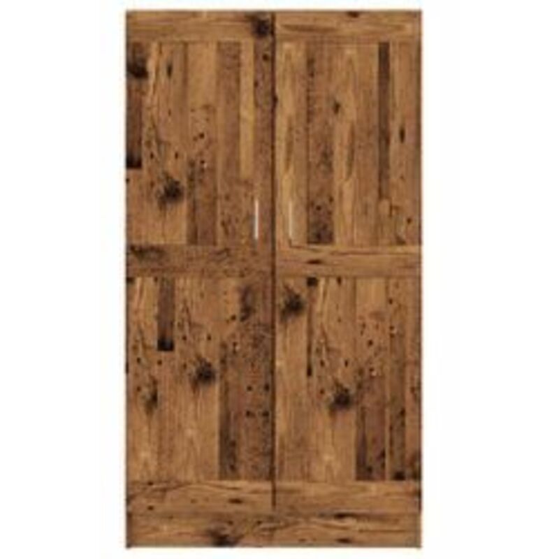Armoire multifonction mi hauteur 2 portes Kala 82cm - Solution gain de place-Marron noisette Armoire multifonction mi hauteur 2 portes Kala 82cm - Solution gain de place-Marron noisette