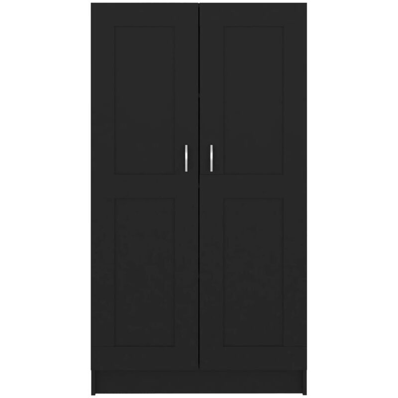 Les Tendances – Armoire de rangement mi-hauteur 82x150cm – 4 compartiments fermés – Bois d’ingénierie noir résistant à l’humidité – Design moderne Les Tendances – Armoire de rangement mi-hauteur 82x150cm – 4 compartiments fermés – Bois d’ingénierie noir résistant à l’humidité – Design moderne