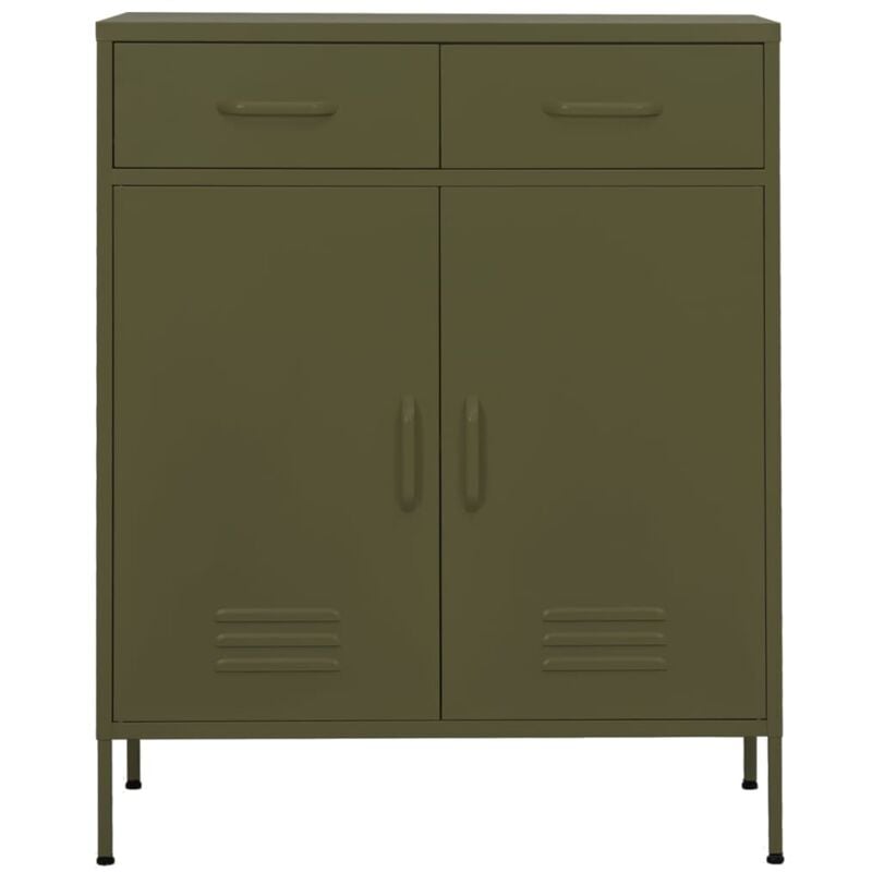 Vidaxl - Armoire de rangement Vert olive 80x35x101,5 cm Acier