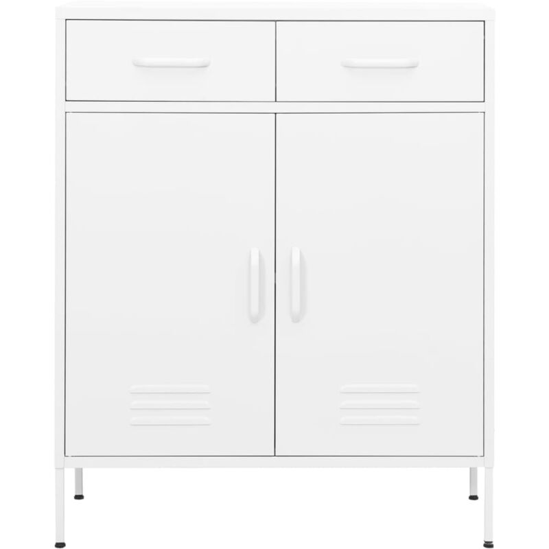 Vidaxl - Armoire de rangement Blanc 80x35x101,5 cm Acier