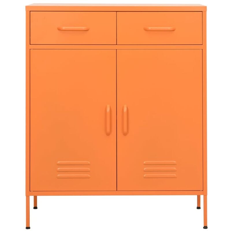 Armoire de rangement Orange 80x35x101,5 cm Acier