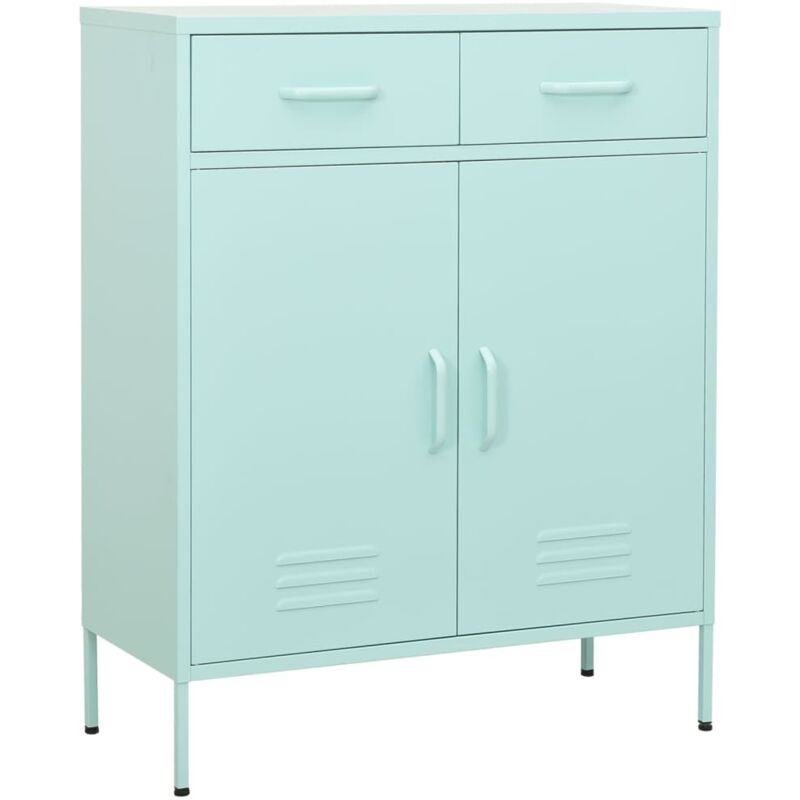 Armoire de rangement Vert menthe 80x35x101,5 cm Acier