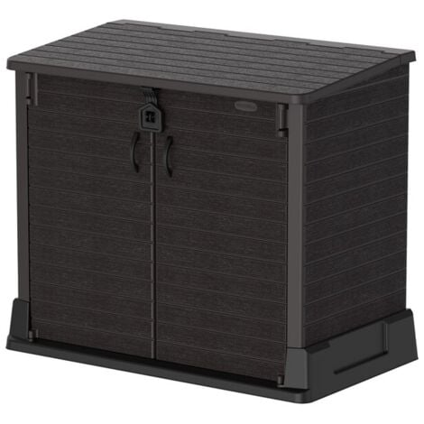 Armoire de rangement ou Cache Poubelle pour 2 poubelles StoreAway DURAMAX - 850 L - Marron