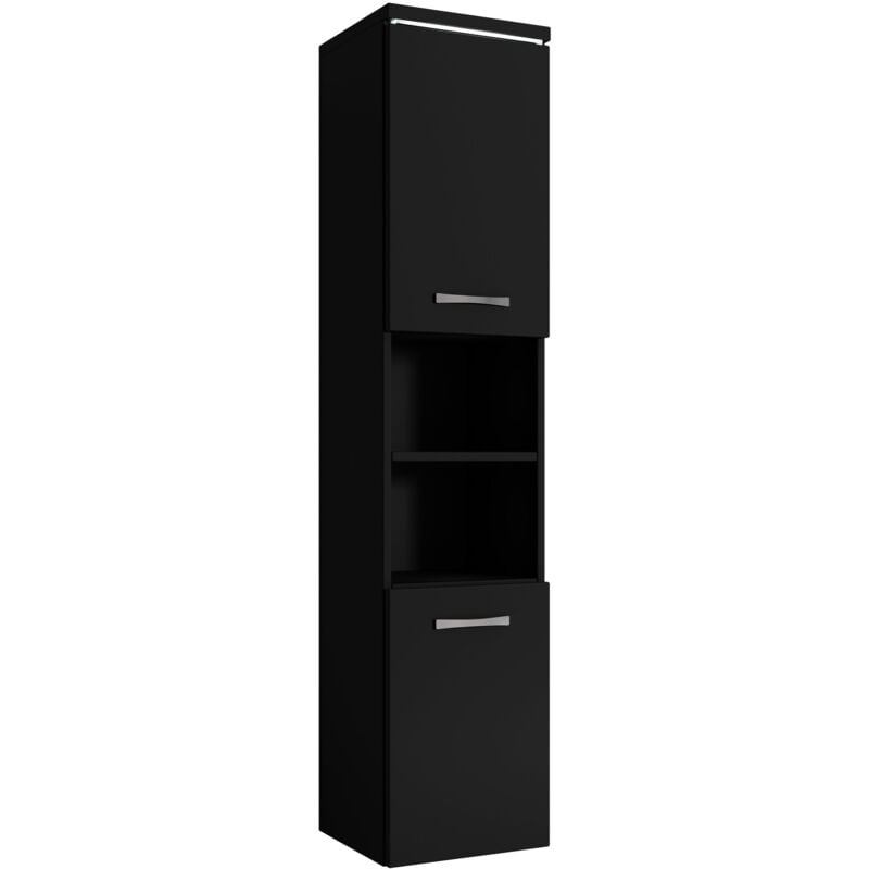 Colonne de salle de bain Paso 160 cm Badplaats Noir matt - h