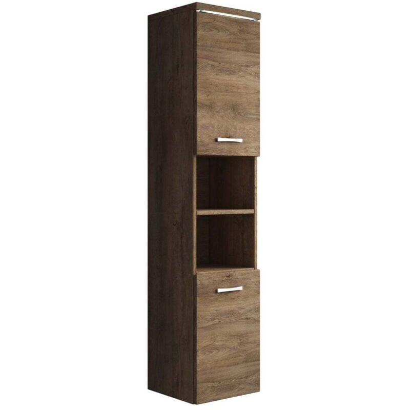 Colonne de salle de bain Paso 160 cm Badplaats Chene Marron
