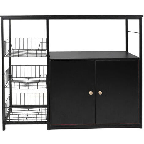 Armoire de rangement pour cuisine, meuble d'appoint multifonctionnel au sol, idéal pour la salle à manger et le salon