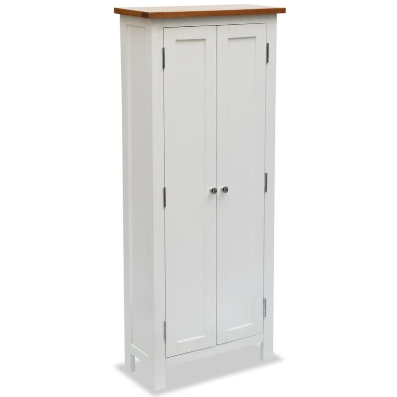 Vidaxl - Armoire de rangement de média 50x22x122 cm Bois de chêne massif