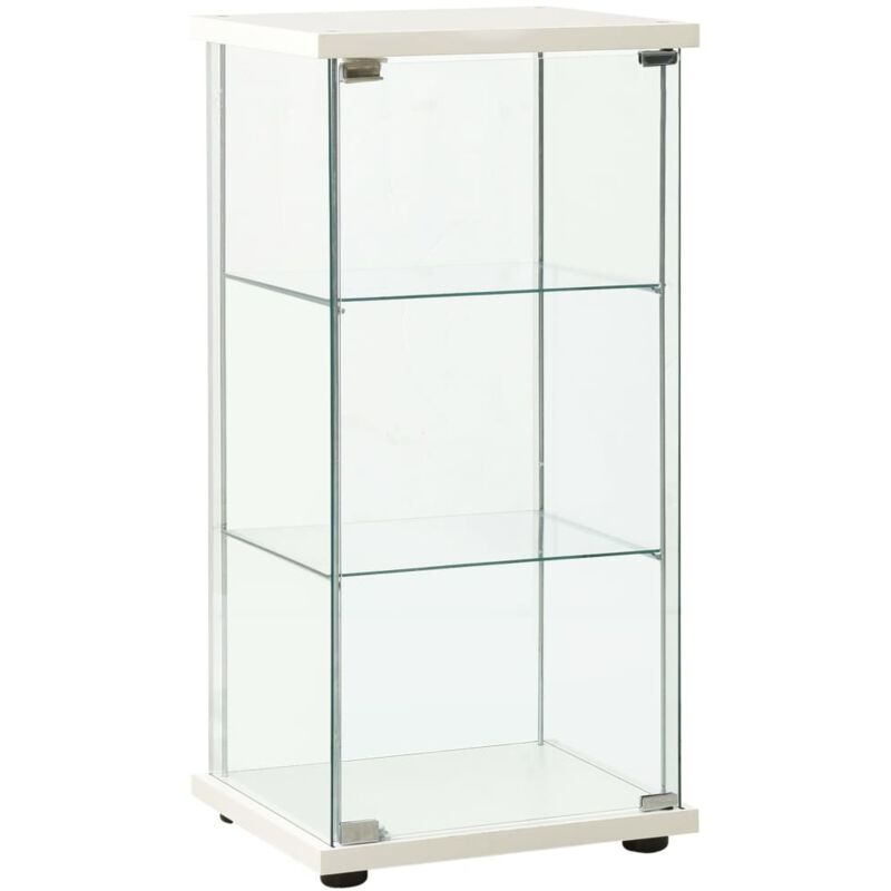 Vidaxl - Armoire de rangement Verre trempé Blanc