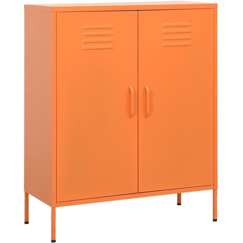 Vidaxl - Armoire de rangement Orange 80x35x101,5 cm Acier