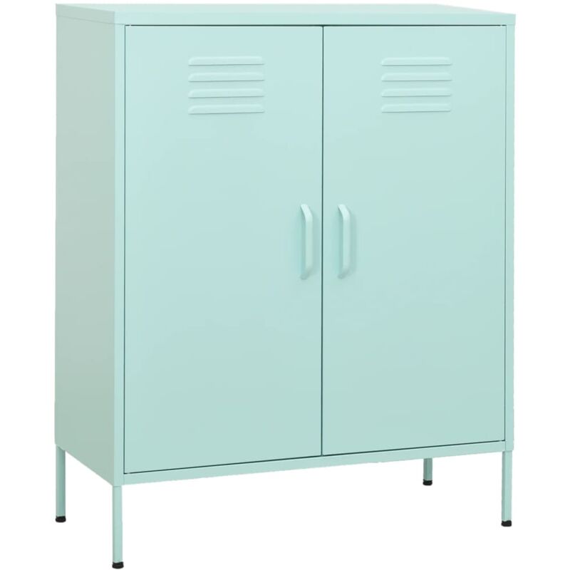 Armadietto Menta 80x35x101,5 Cm In Acciaio - Vidaxl