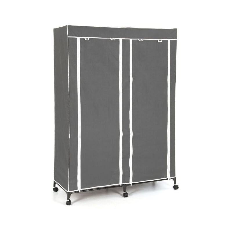 Five Simply Smart - Armoire de Rangement Vêtement 'Double' 168cm Gris