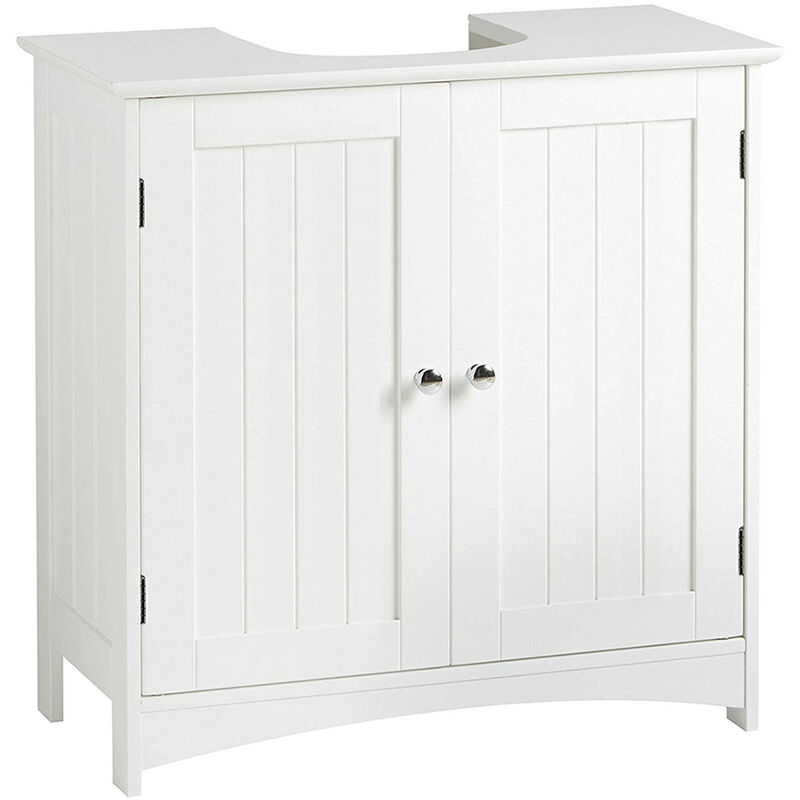 Armoire de Rangement,Meuble de Salle de Bain,Haloyo®,Meuble de Rangement pour Salle à Bain Salon Chambre Entrée Cuisine,60 x 30 x 60cm,blanc