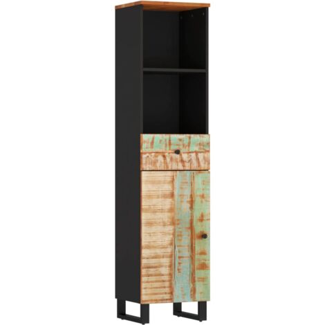 Armoire de salle de bain 38x33x160 bois massif récupération