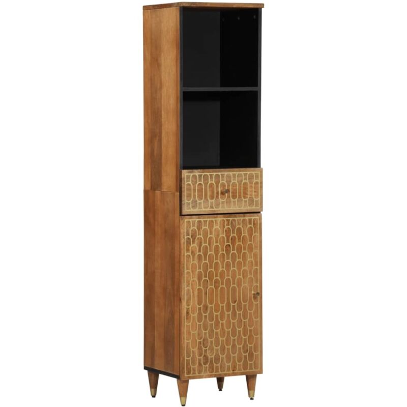 Armoire de salle de bain 38x33x160 cm bois massif de manguier vidaXL