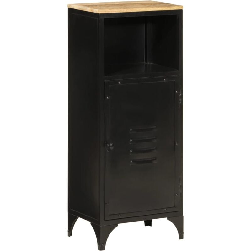 Vidaxl - Armoire de salle de bain 40x27x90 cm fer et bois de manguier