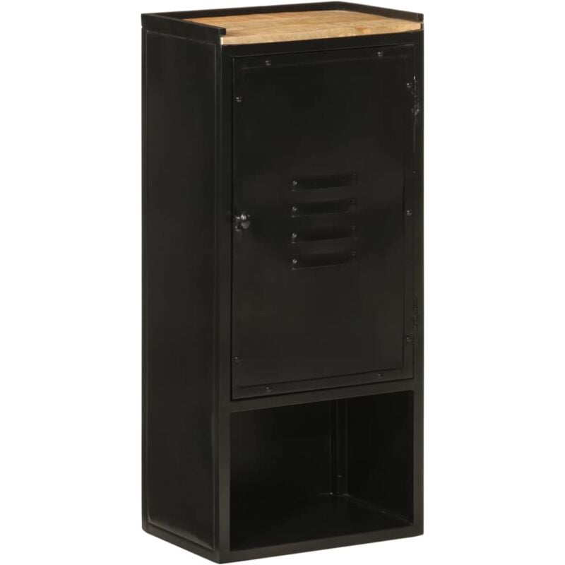 Vidaxl - Armoire de salle de bain 40x27x90 cm fer et bois de manguier