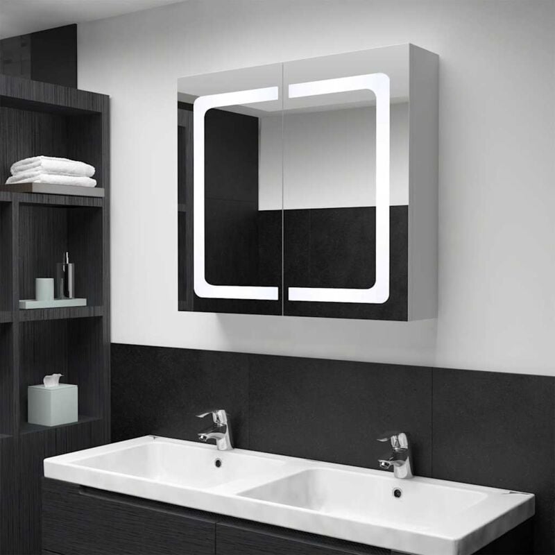 Prolenta Premium - Furniture Limited - Armoire de salle de bain à miroir led