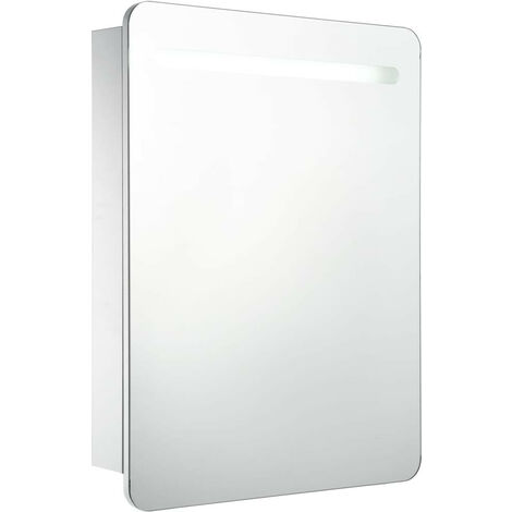 Armoire de salle de bain à miroir LED 60x11x80