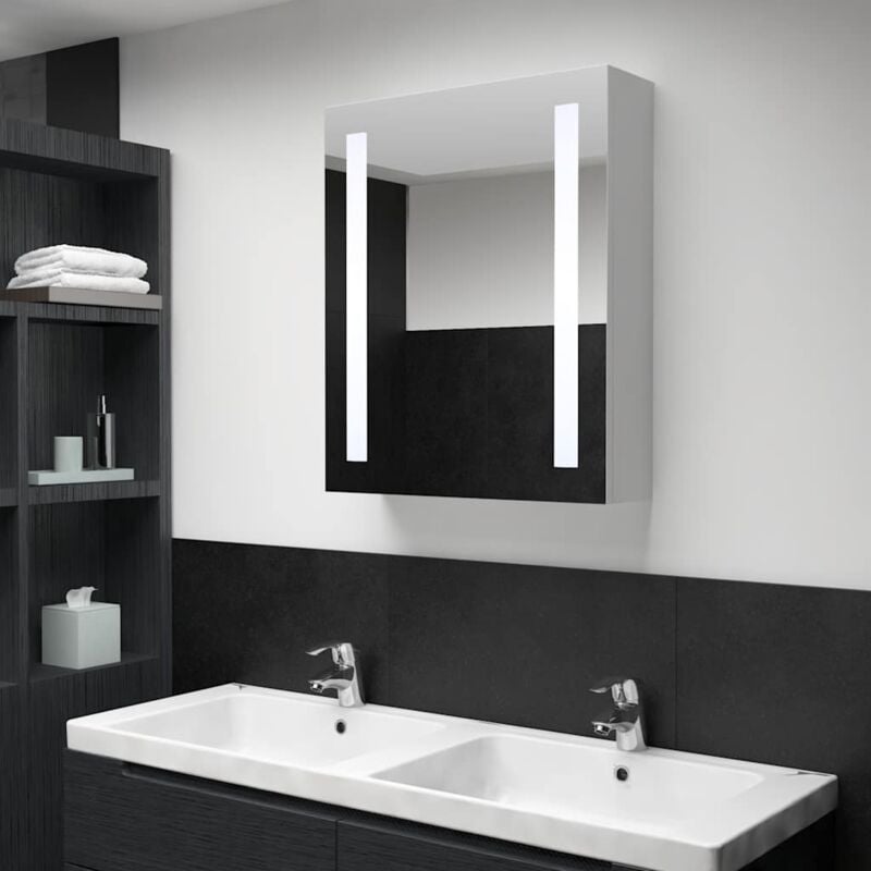 Vidaxl - Armoire de salle de bain à miroir led 50x13x70 cm