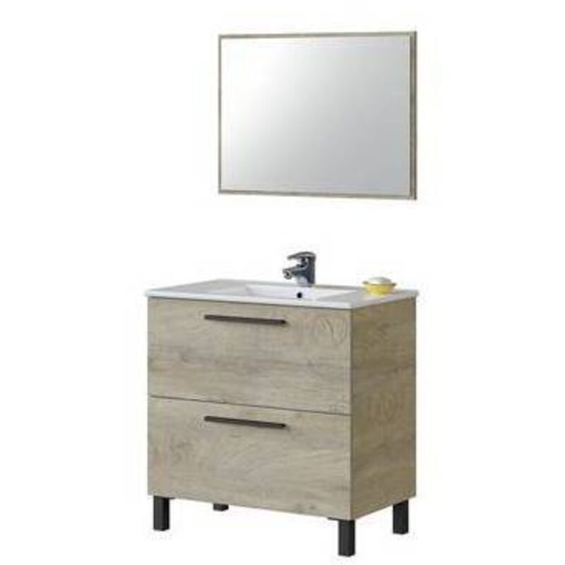 Dianhydro - Armoire de salle de bain athena/albert 2 tiroirs (à assembler)