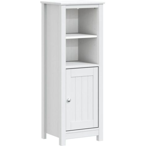 Armoire de salle de bain BERG blanc 40x34x110 pin massif