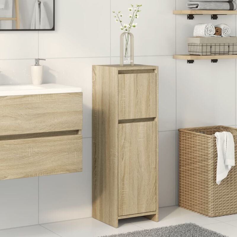 Vidaxl - Armoire de salle de bain Chêne sonoma 30x30x95 cm Aggloméré