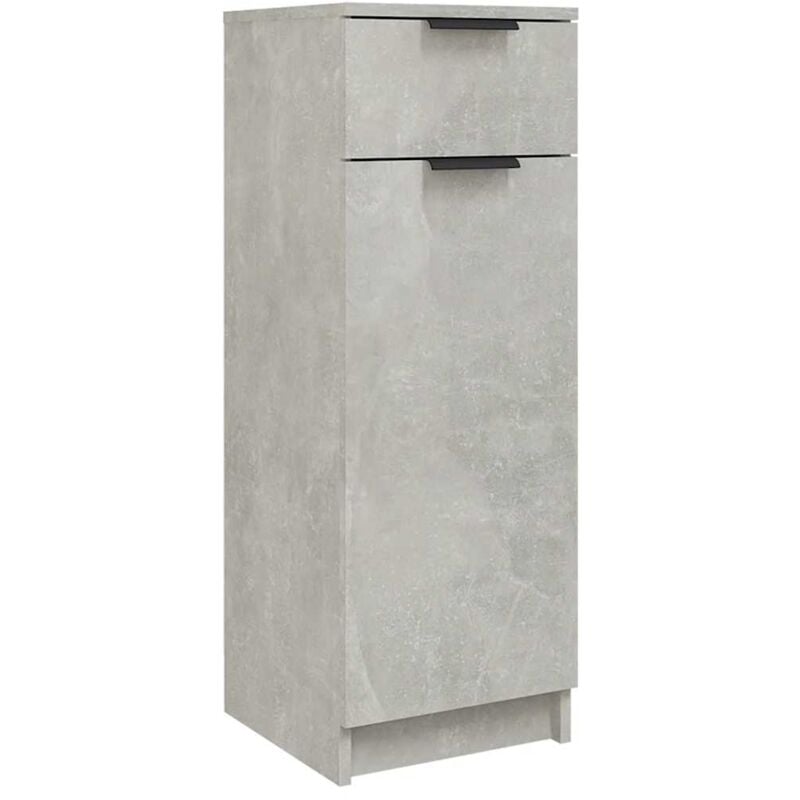 Vidaxl - Armoire de salle de bain gris béton 32x34x90 cm