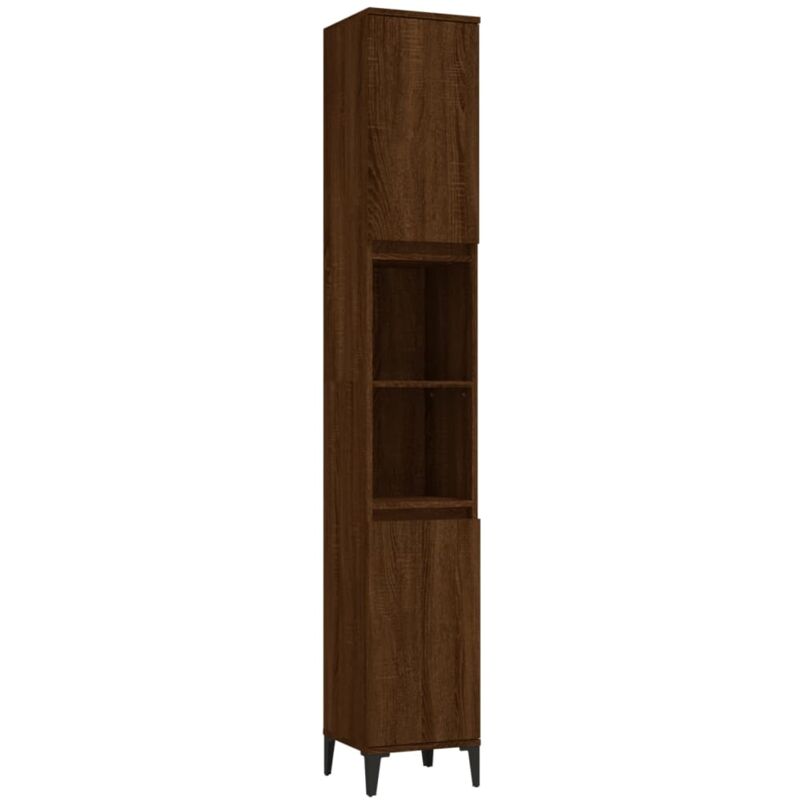Vidaxl - Armoire de bain chêne marron 30x30x190 cm bois d'ingénierie