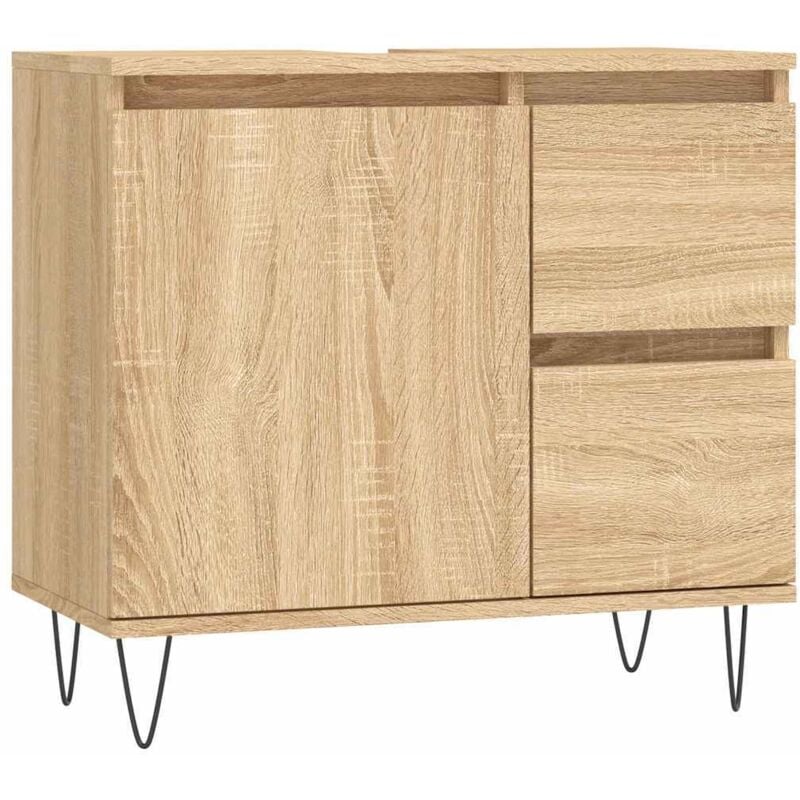 Vidaxl - Armoire salle de bain chêne sonoma 65x33x60 cm