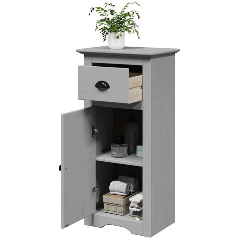 Vidaxl - Armoire de salle de bain bodo gris 44x30x90 cm