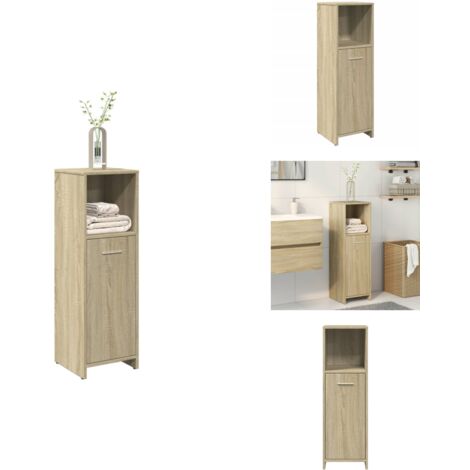 Armoire de salle de bain Chêne sonoma 30x30x95 cm Aggloméré - Armoire De Salle De Bain - Armoires De Salle De Bain - Armoire - Étagère