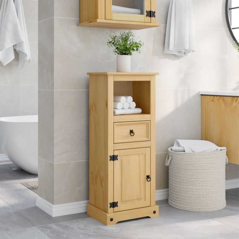 Vidaxl - Armoire de salle de bain Corona 45x33x110 cm bois de pin massif