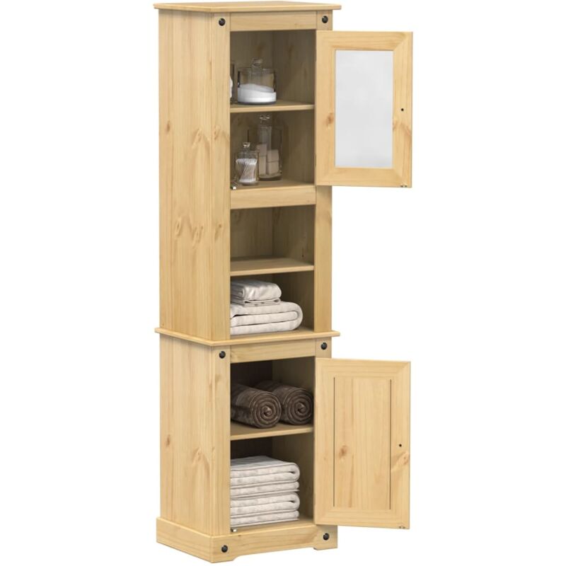 Vidaxl - Armoire de salle de bain Corona 50x40x185 cm bois de pin massif