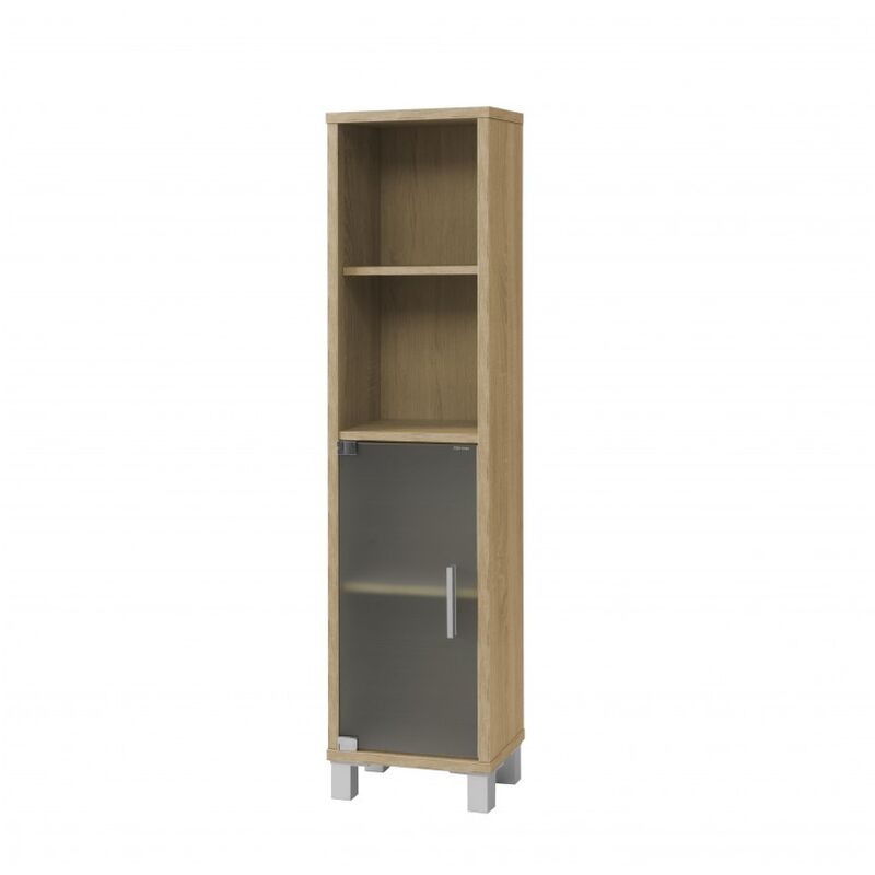 Topkit - Gala 8902 Etagère de salle de bains Meuble de salle de bains Colonne étroite Dimensions : 139x33x23 cm Chêne