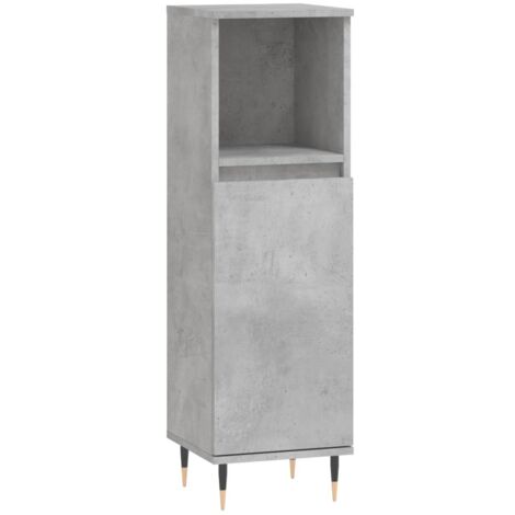 Armoire de salle de bain gris béton 30x30x100
