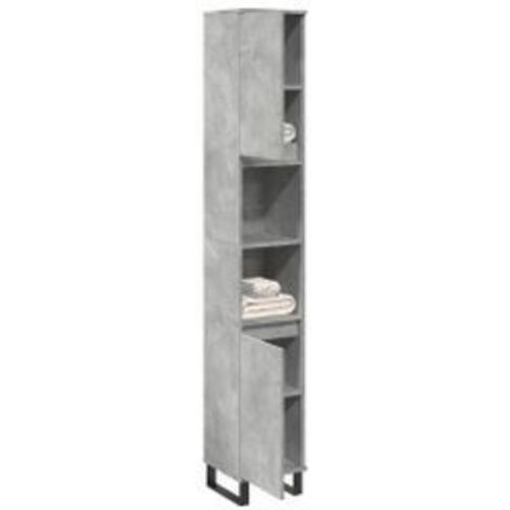 Armoire de salle de bain gris béton 30x30x190