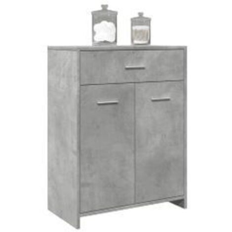 Armoire de salle de bain Gris béton 60x33x80