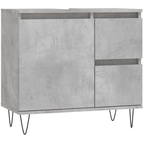 Armoire de salle de bain gris béton 65x33x60