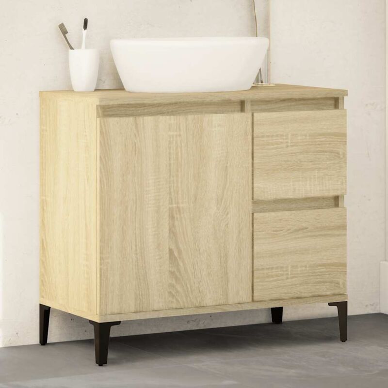 Vidaxl - Armoire salle de bain chêne sonoma 65x33x60 cm