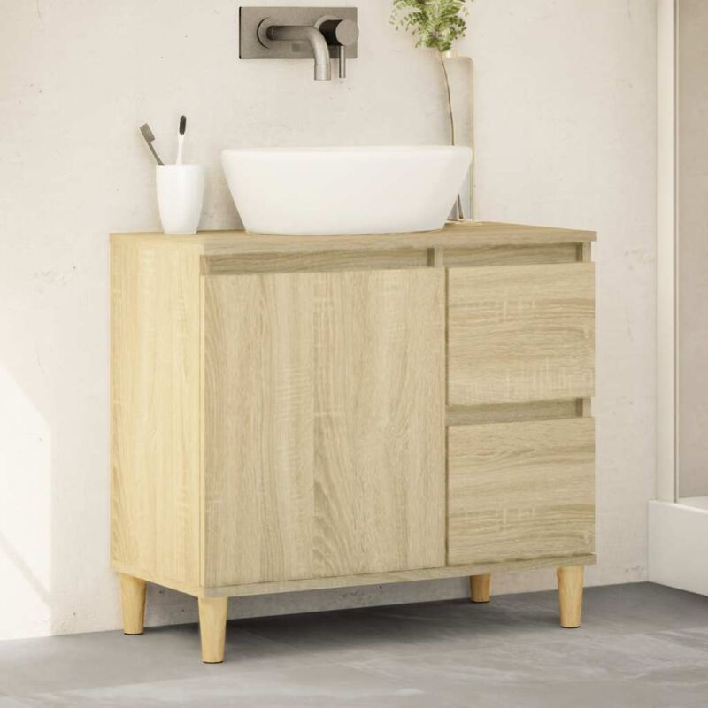 Vidaxl - Armoire salle de bain chêne sonoma 65x33x60 cm