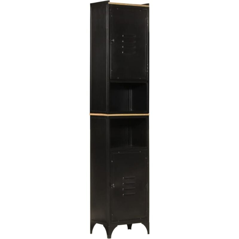 Armoire de salle de bain, Meuble de salle de bain,Colonne de bain 40x27x180 cm fer et bois de manguier WFE602507 DESIGN IN