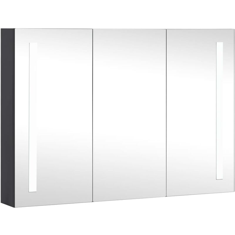 Armoire de salle de bain à miroir à LED 89x14x62 Armoire de salle de bain à miroir à LED 89x14x62