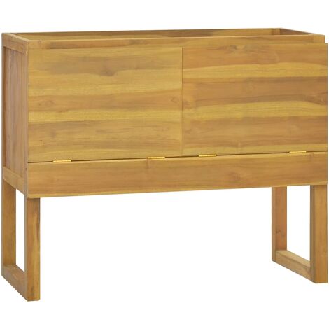 Armoire de salle de bain Moderne - Placard de Rangement - 90x45x75 cm Bois de teck solide Chic-257799