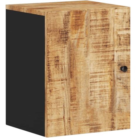 Armoire de salle de bain murale 38x33x48cm bois massif manguier