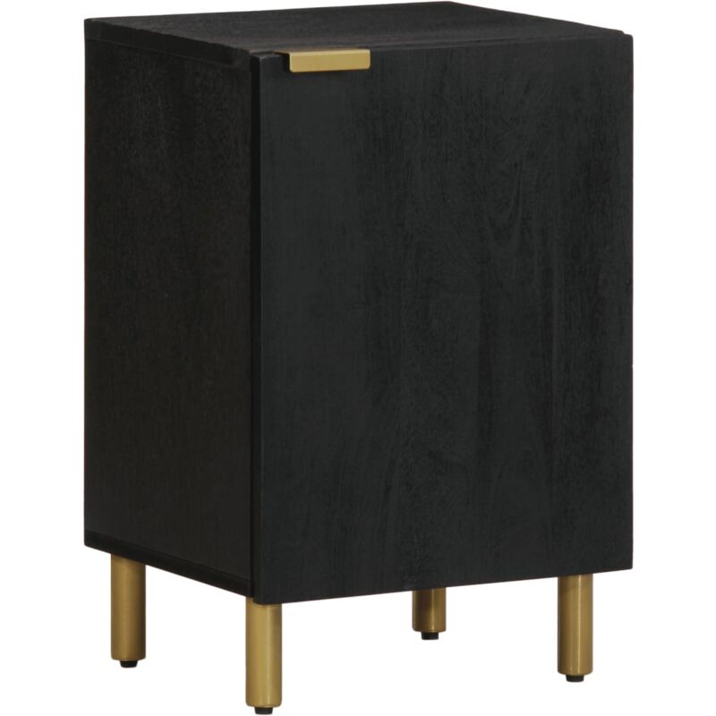 Vidaxl - Armoire de salle de bain noir 38x33x58 cm bois d'ingénierie