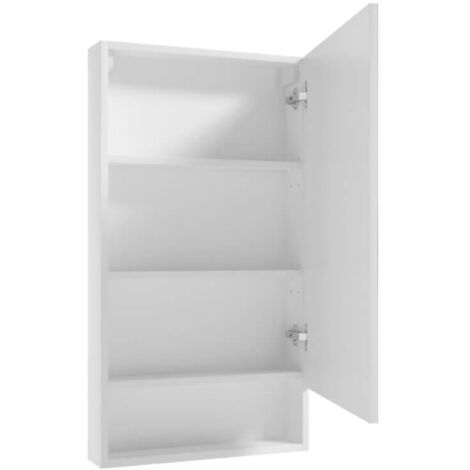 Armoire de salle de bain suspendue blanche Lupo avec miroir 50x90 cm