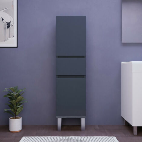 Armoire De Salle De Bain Univers Gris Anthracite I Armc Universgris