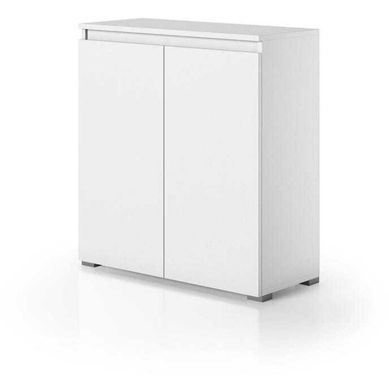 Kiamami Valentina - Armoire De Salle De Bains Blanche Multifonctionnelle 2 Portes