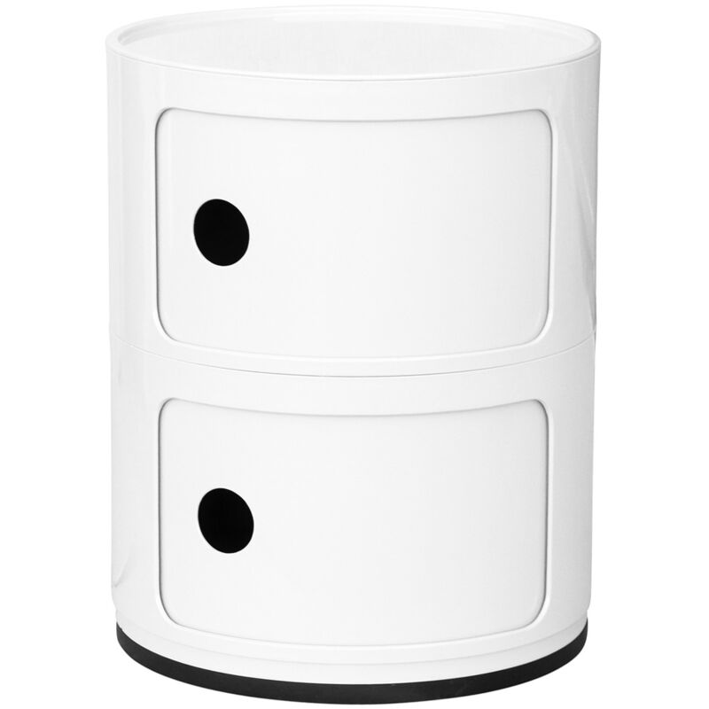 Armoire de stockage - 2 tiroirs - New Caracas 2 Blanc